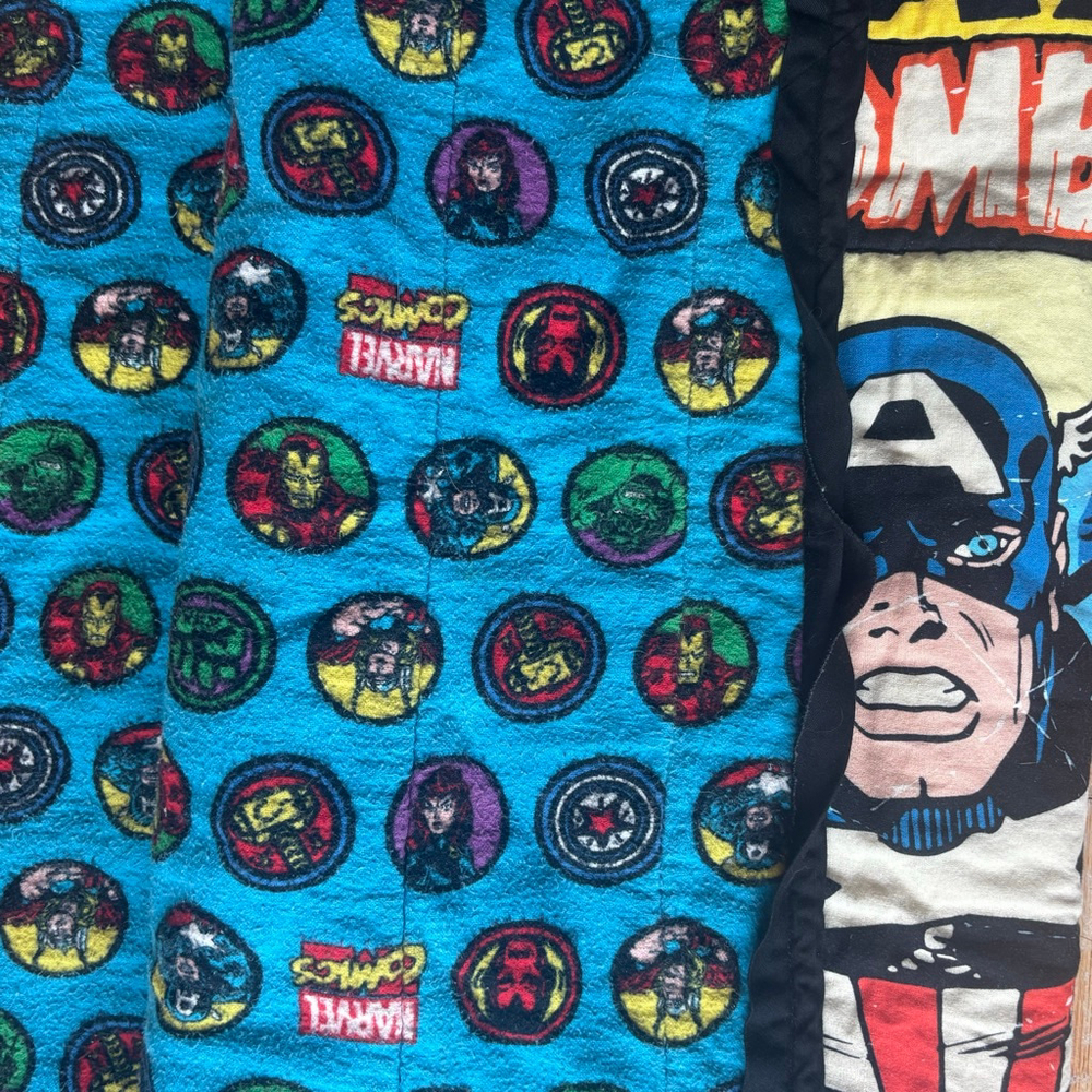 Unbranded Vintage Kids Captain America Comic One Size Quilt - Picture 6 of 6